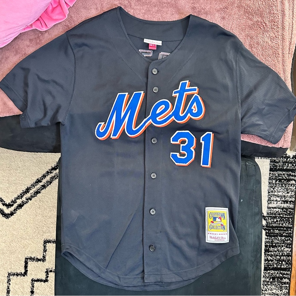 Mets Mitchell and Ness authentic Mike Piazza New York Mets jersey size 44/Large